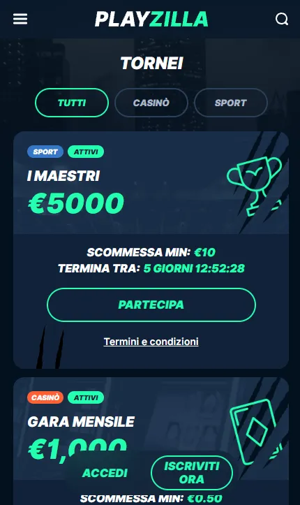 Recensione dell’esperienza mobile browser di PlayZilla